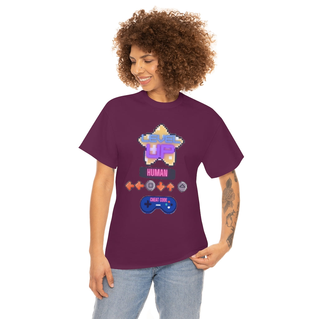 Human cheat code Heavy Cotton Tee
