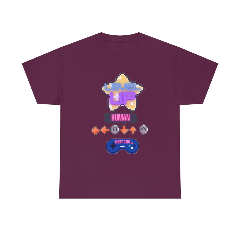 Human cheat code Heavy Cotton Tee