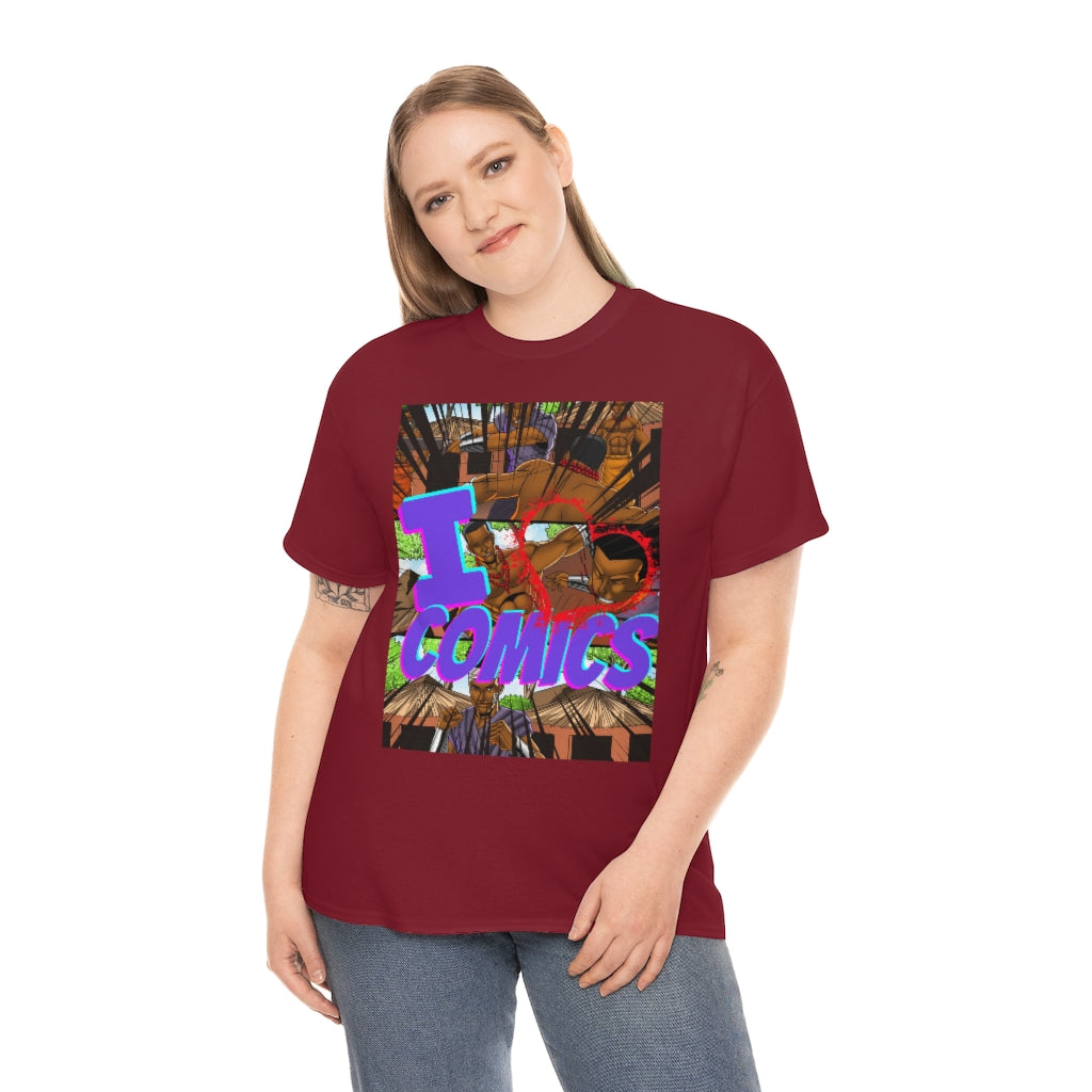 I love comics Heavy Cotton Tee