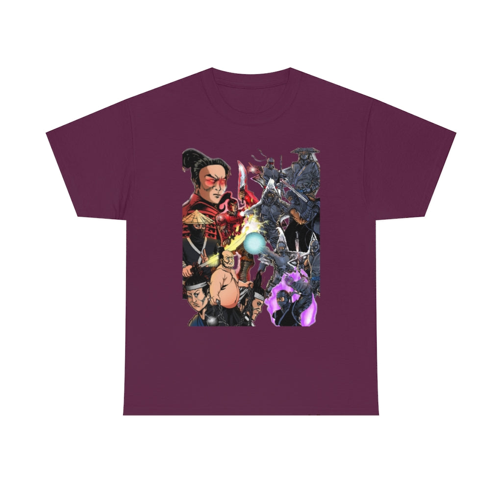 SAMURAI VS NINJA Heavy Cotton Tee