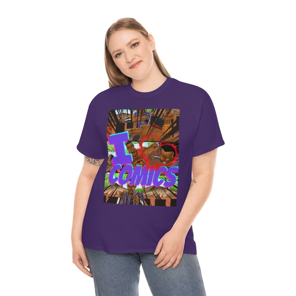 I love comics Heavy Cotton Tee