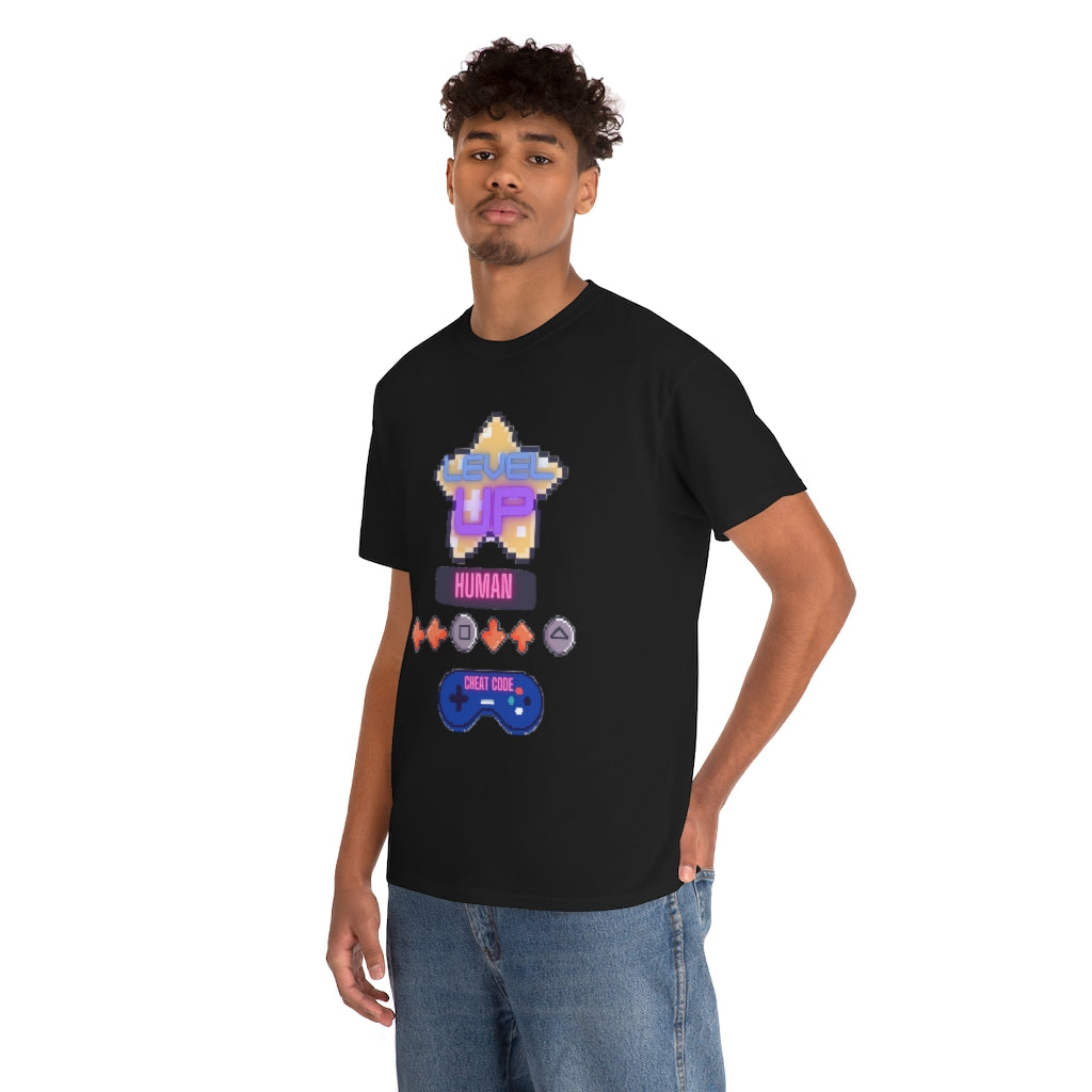 Human cheat code Heavy Cotton Tee