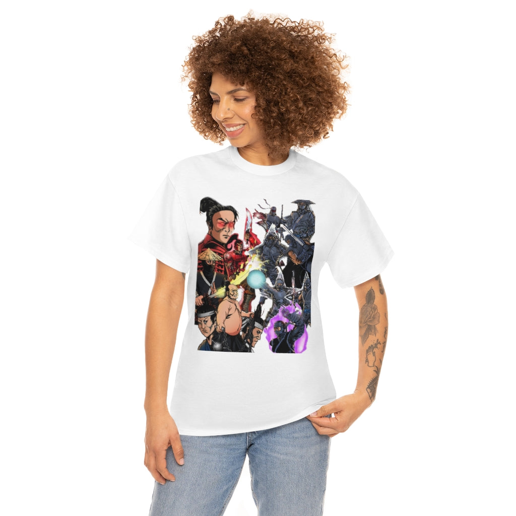 SAMURAI VS NINJA Heavy Cotton Tee