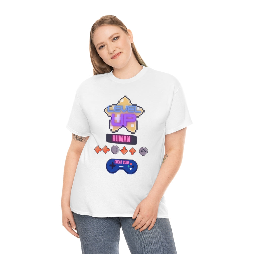 Human cheat code Heavy Cotton Tee