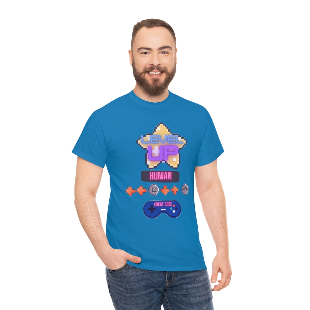 Human cheat code Heavy Cotton Tee