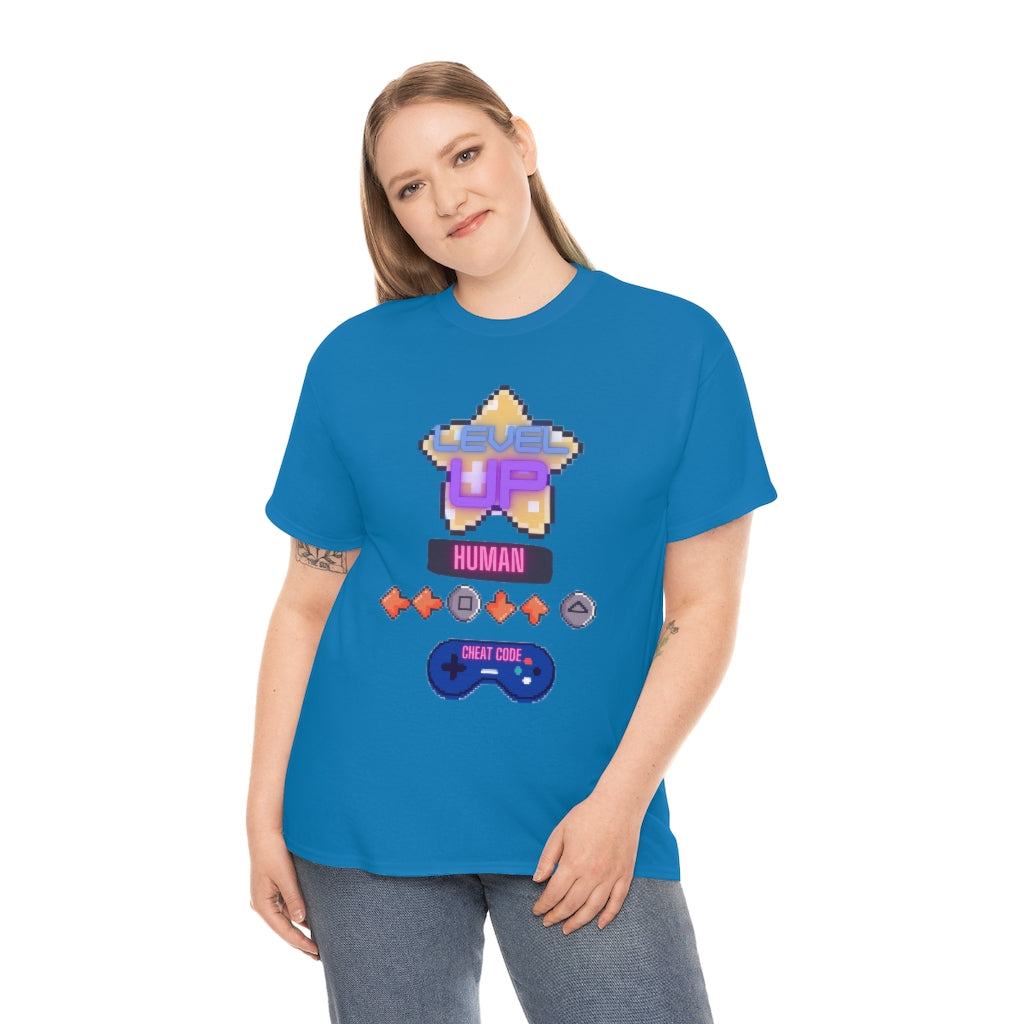 Human cheat code Heavy Cotton Tee