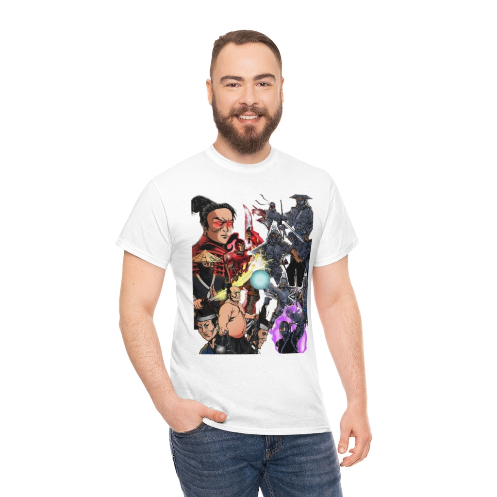 SAMURAI VS NINJA Heavy Cotton Tee