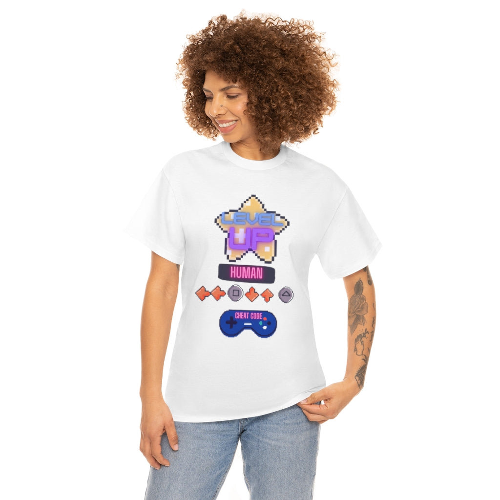 Human cheat code Heavy Cotton Tee
