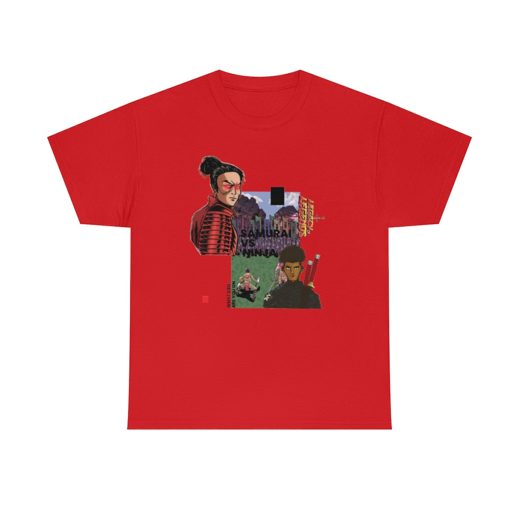 SAMURAI VS NINJA Cotton Tee