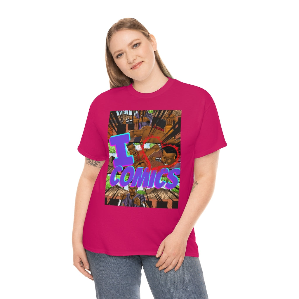 I love comics Heavy Cotton Tee