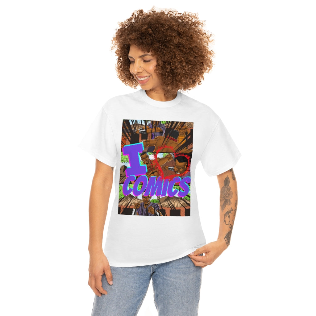 I love comics Heavy Cotton Tee