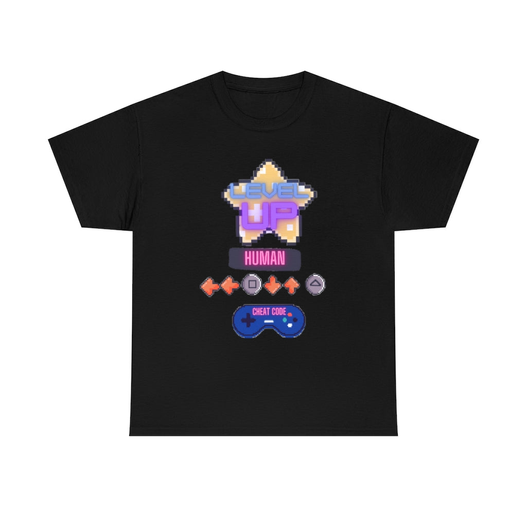 Human cheat code Heavy Cotton Tee