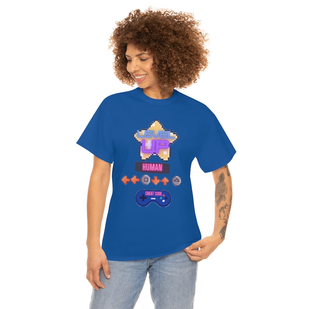 Human cheat code Heavy Cotton Tee