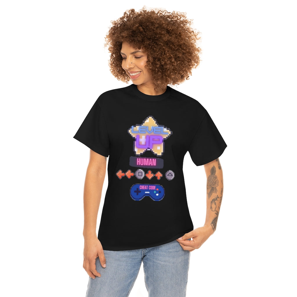 Human cheat code Heavy Cotton Tee