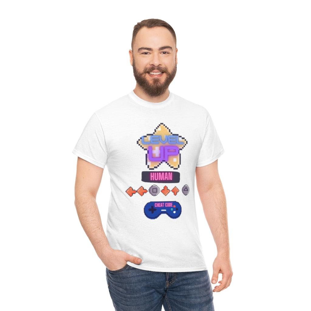 Human cheat code Heavy Cotton Tee