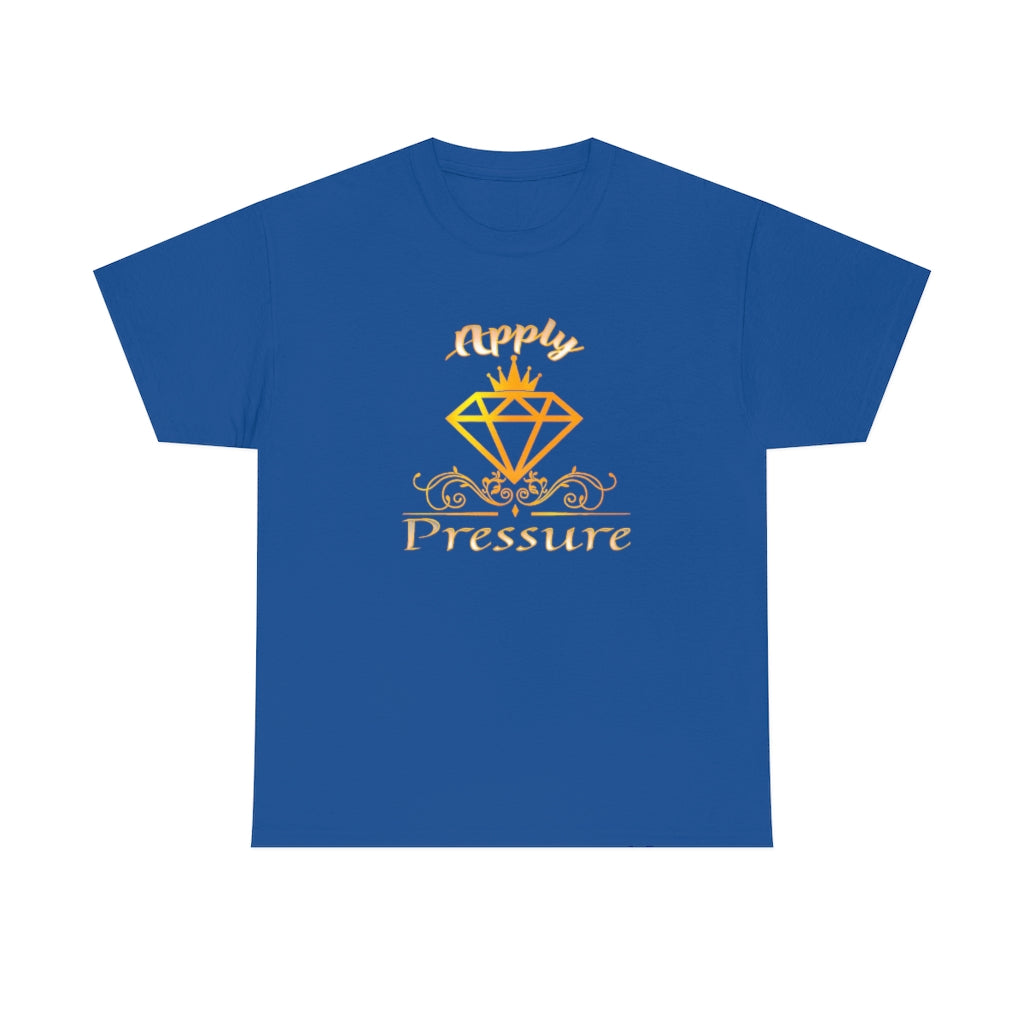 APPLY PRESSURE Unisex Heavy Cotton Tee