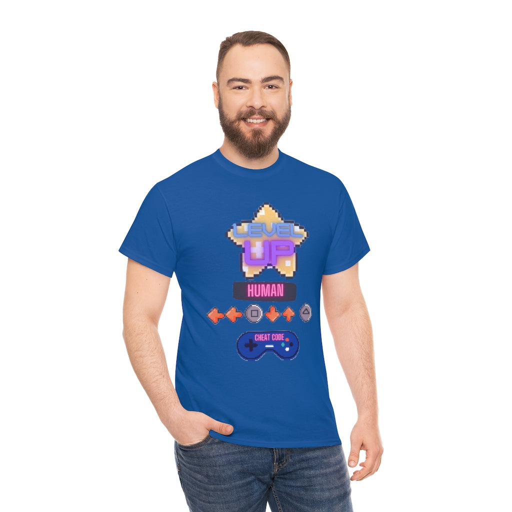 Human cheat code Heavy Cotton Tee