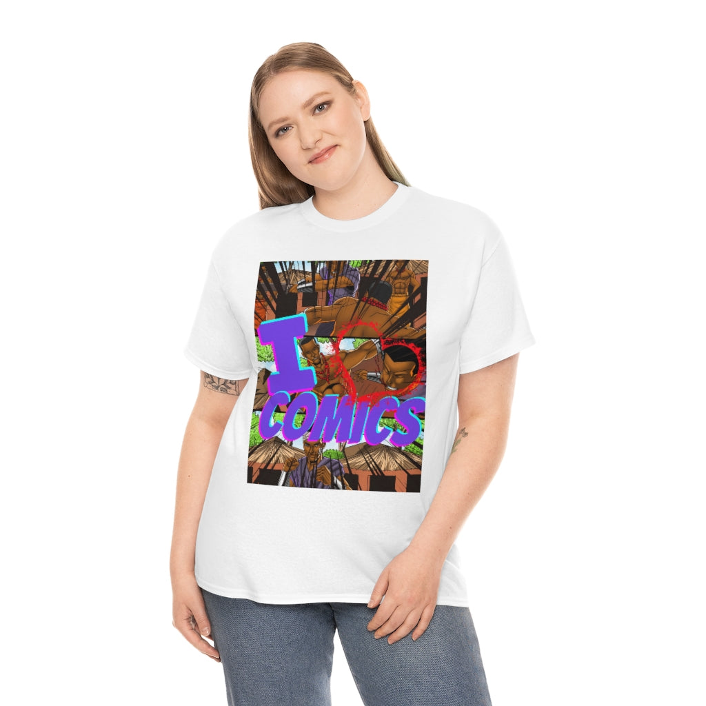 I love comics Heavy Cotton Tee