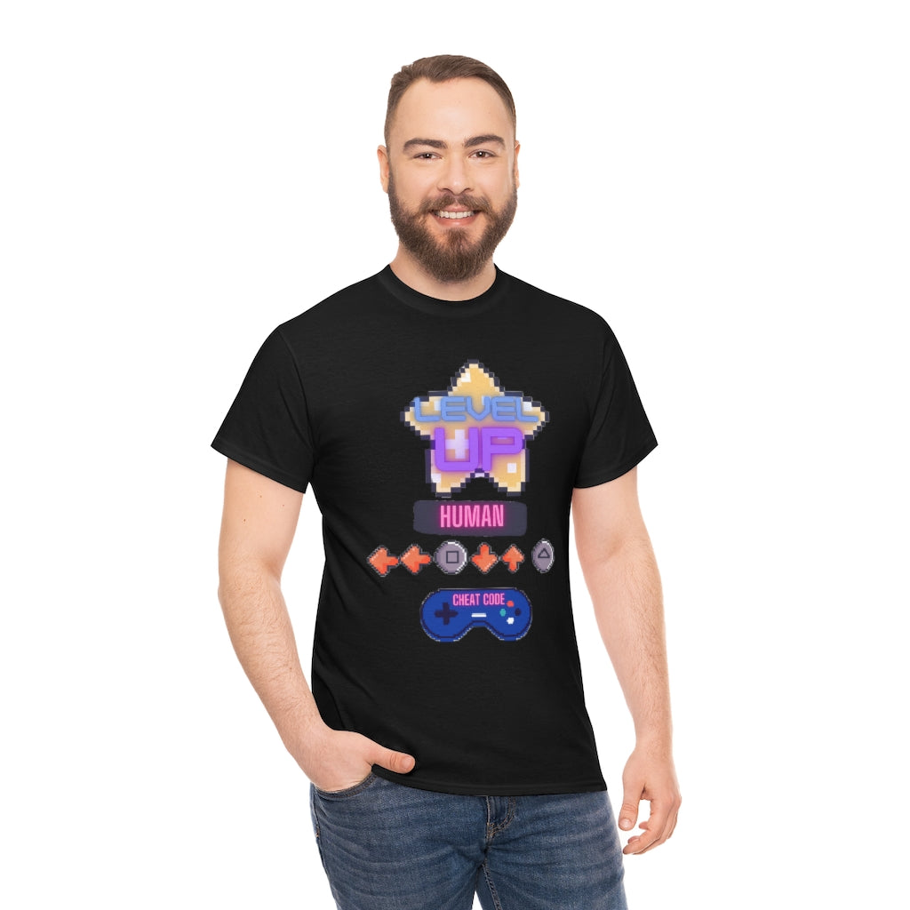 Human cheat code Heavy Cotton Tee