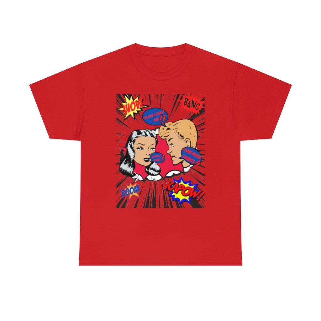 I love comics Heavy Cotton Tee