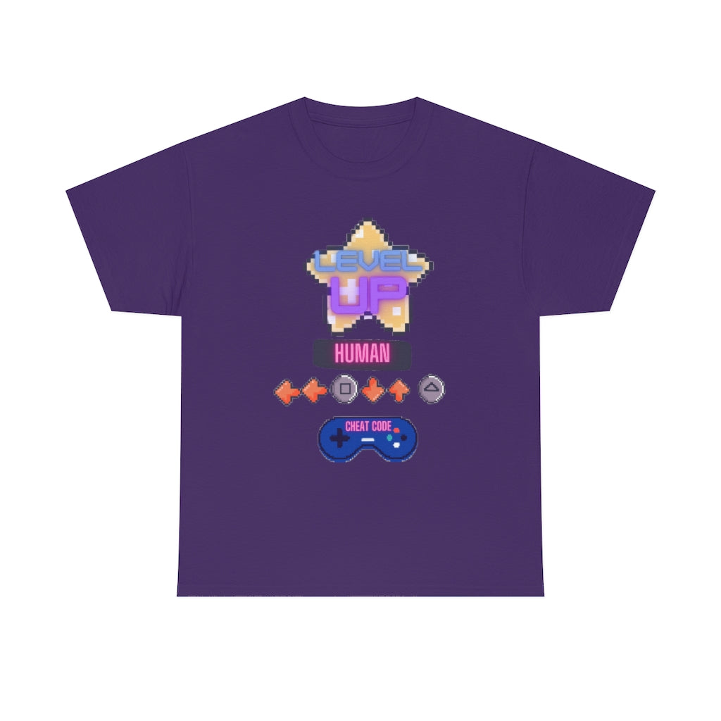 Human cheat code Heavy Cotton Tee