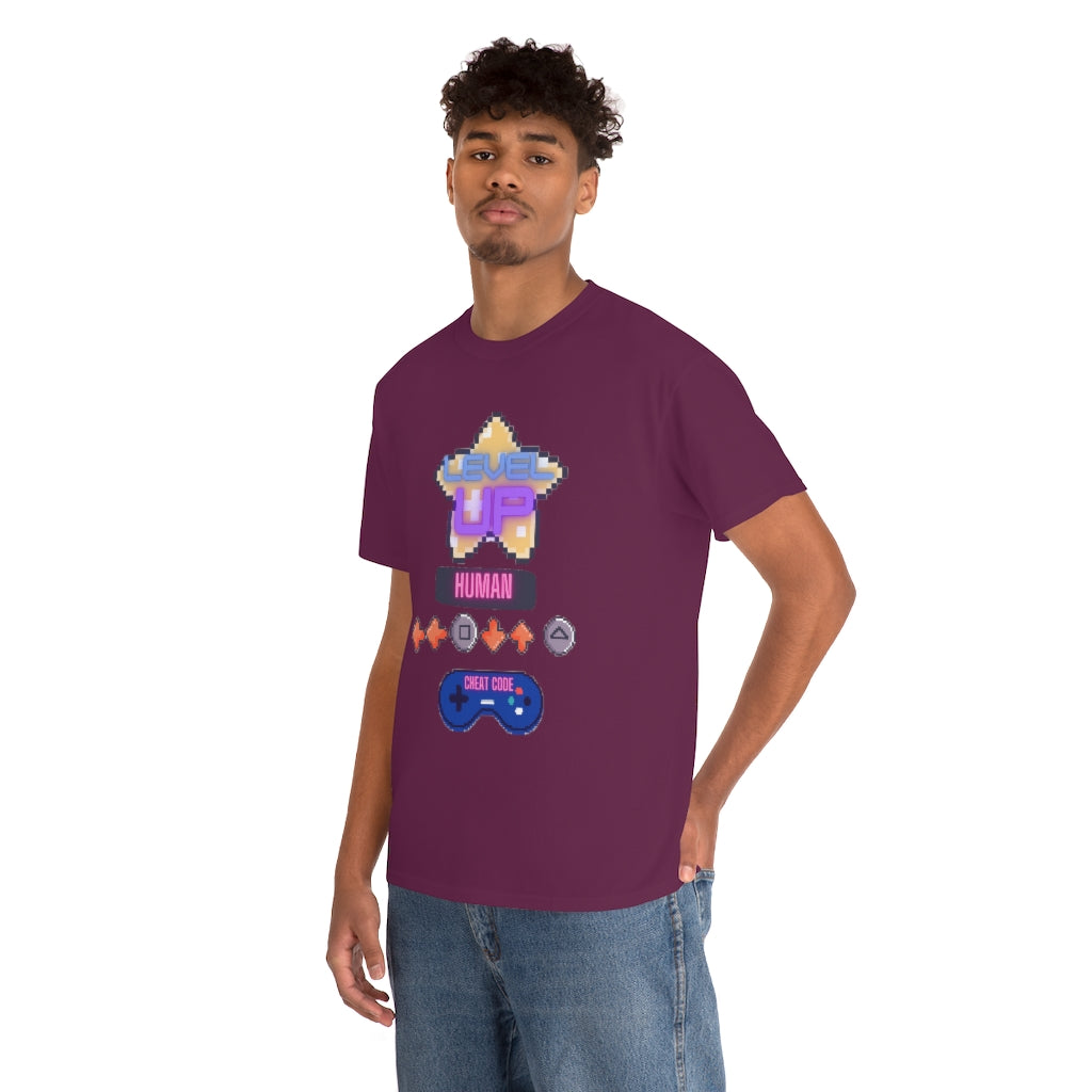 Human cheat code Heavy Cotton Tee