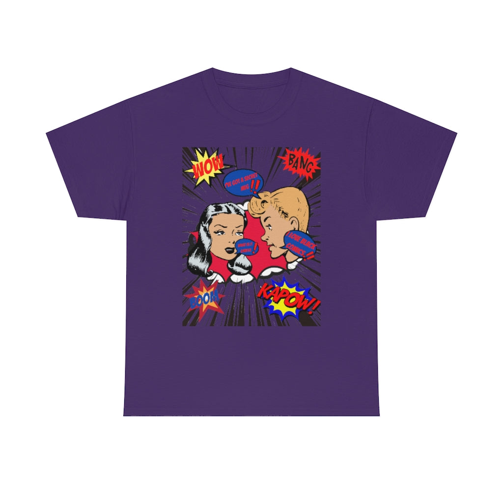 I love comics Heavy Cotton Tee